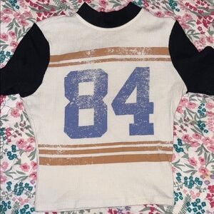 Forever 21 Kids Black and White Jersey with Blue Number 84